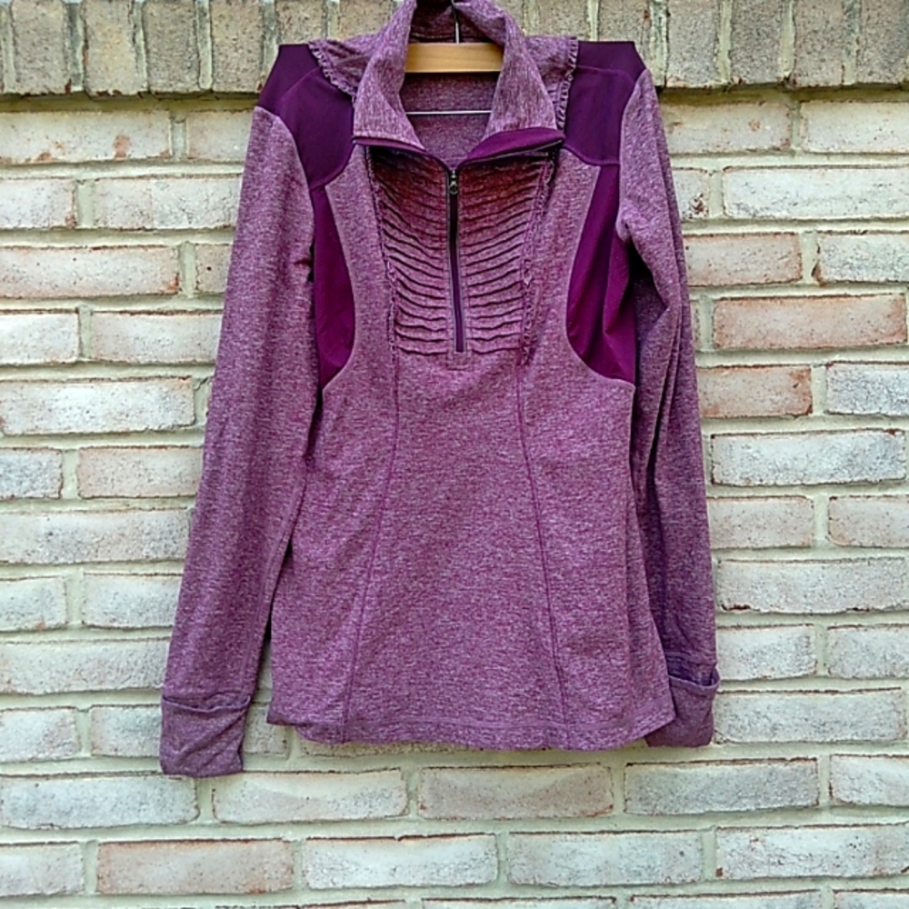 Lululemon | quarter zip purple jacket